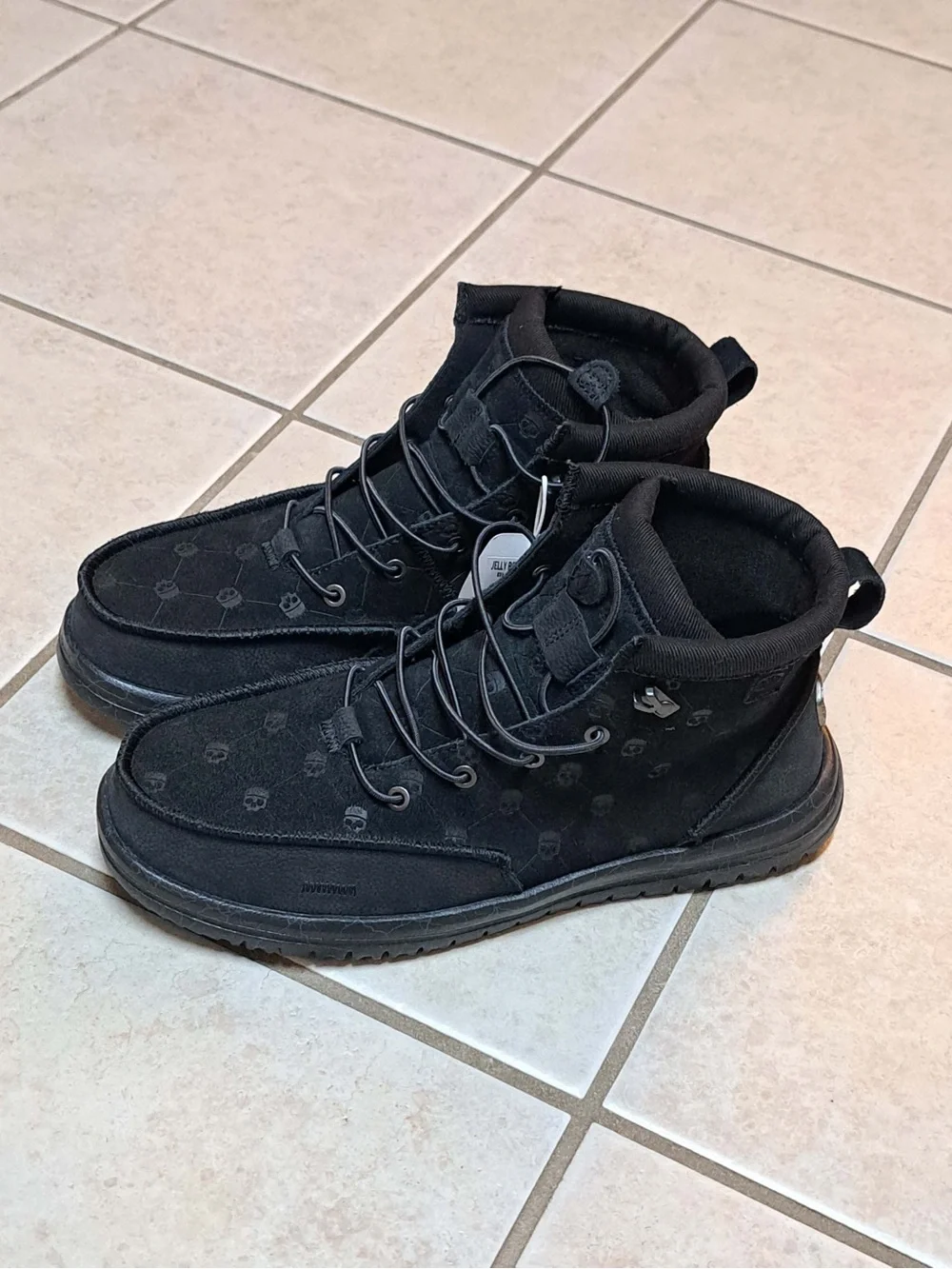 HEYDUDE x Jelly Roll Men's Bradley Suede Boot in Black/Black - Men's size 12